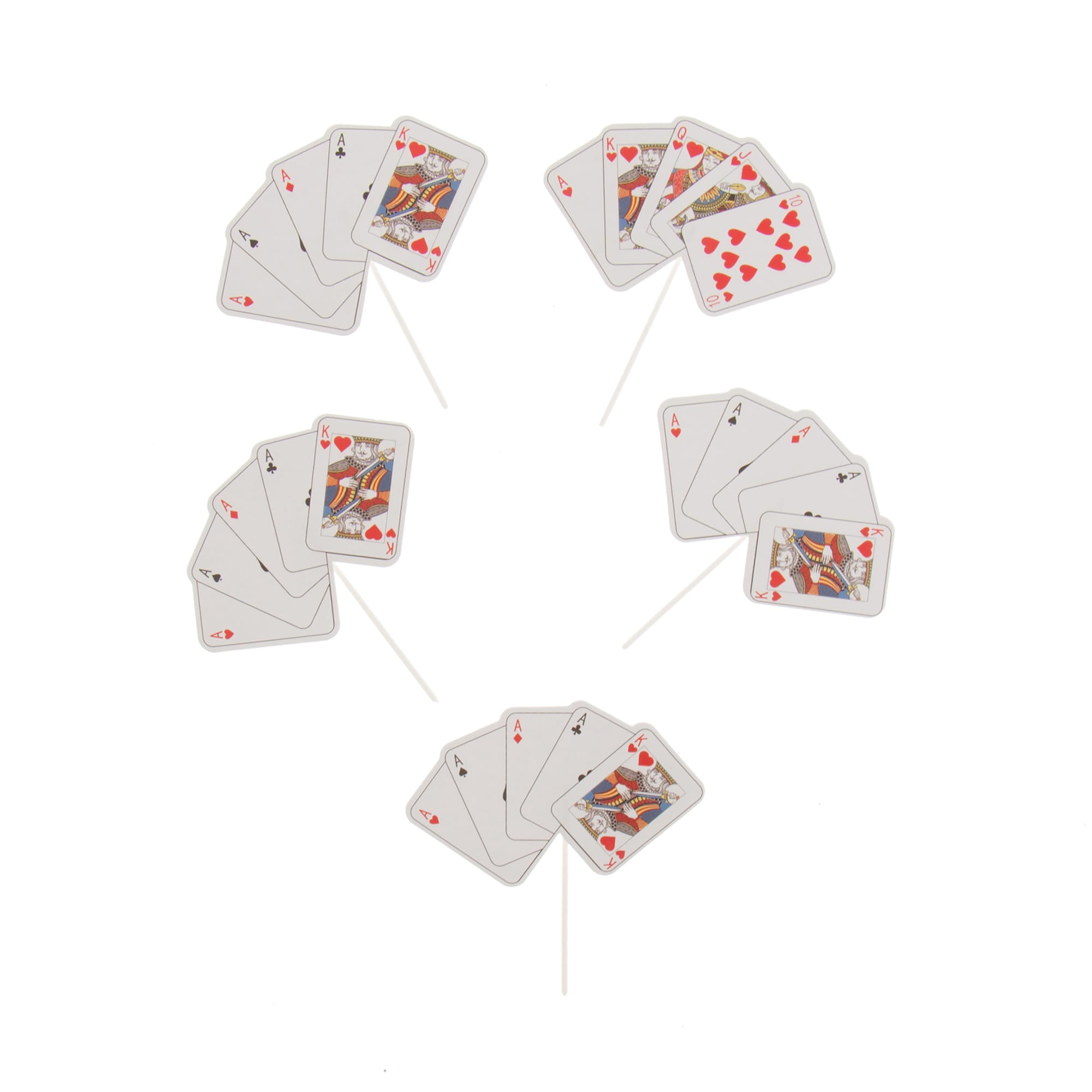 xmas-diakosmhtika-karfota-trapouloxarta-set-5tem Χριστουγεννιάτικα διακοσμητικά καρφωτά τραπουλόχαρτα σετ 5 τεμ. - Image 1