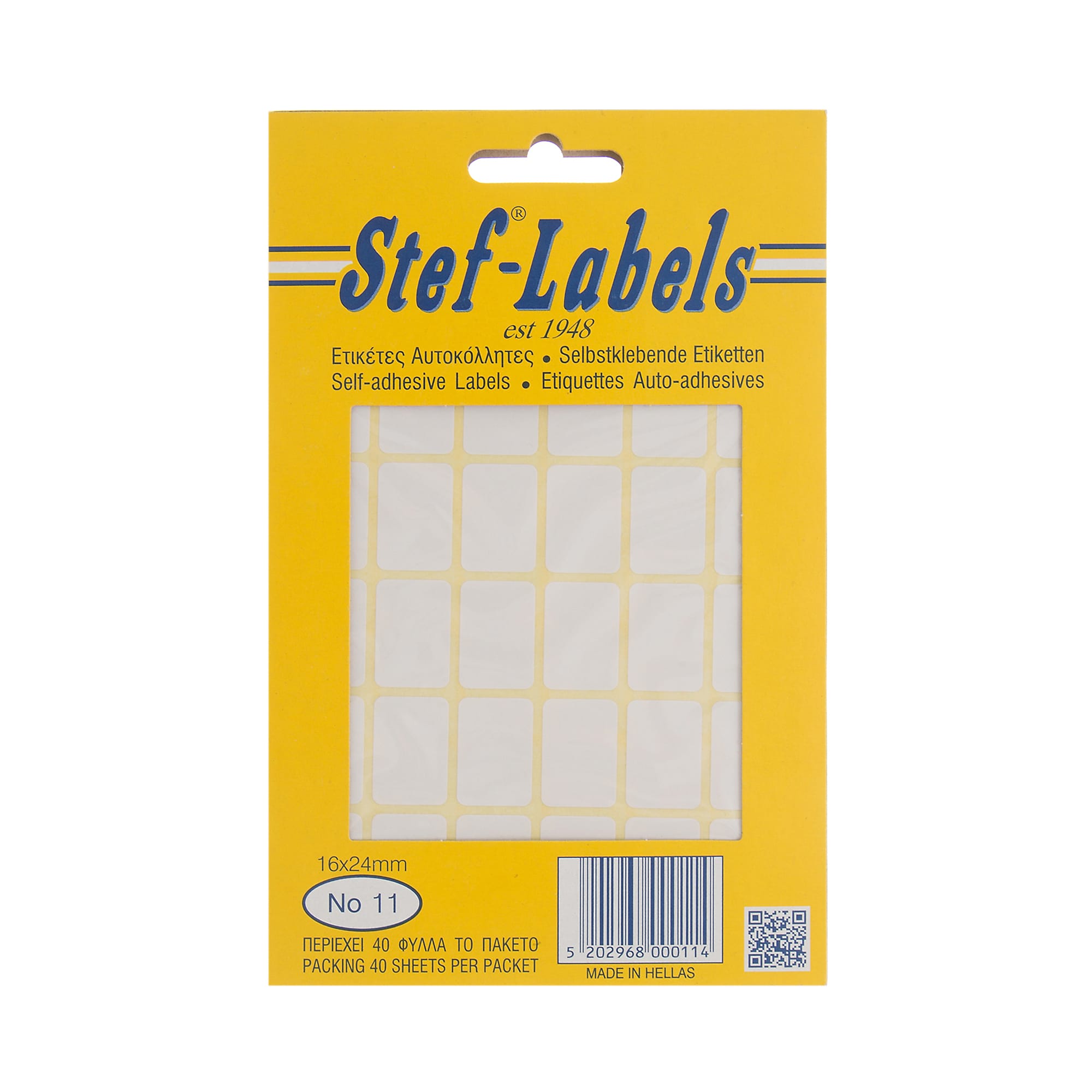aytokollhtes-etiketes-stef-labels-no-11-36-or8ogonies-16x24mm-40fylla-1 Αυτοκόλλητες ετικέτες Stef-Labels No. 11 36-ορθογώνιες 16x24mm 40 φύλλα - Image 1