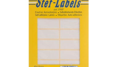Αυτοκόλλητες ετικέτες Stef-Labels No. 17 16-ορθογώνιες 48x18mm 40 φύλλα
