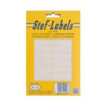 Αυτοκόλλητες ετικέτες Stef-Labels No. 18 20-ορθογώνιες 48x13mm 40 φύλλα