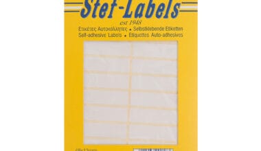 Αυτοκόλλητες ετικέτες Stef-Labels No. 18 20-ορθογώνιες 48x13mm 40 φύλλα
