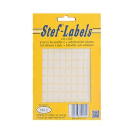 Αυτοκόλλητες ετικέτες Stef-Labels No. 2 110-ορθογώνιες 8x12mm 40 φύλλα