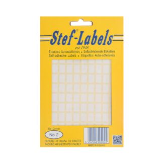 Αυτοκόλλητες ετικέτες Stef-Labels No. 2 110-ορθογώνιες 8x12mm 40 φύλλα