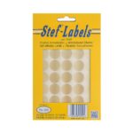 Αυτοκόλλητες ετικέτες Stef-Labels No. 205 40-στρογγυλές χρυσές Φ19mm 40 φύλλα