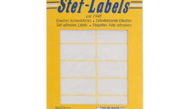 Αυτοκόλλητες ετικέτες Stef-Labels No. 23 14-ορθογώνιες 48x20mm 40 φύλλα