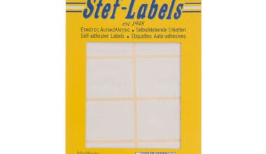 Αυτοκόλλητες ετικέτες Stef-Labels No. 26 8-ορθογώνιες 50x35mm 40 φύλλα