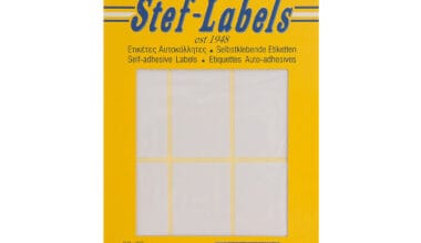 Αυτοκόλλητες ετικέτες Stef-Labels No. 27 6-ορθογώνιες 32x72mm 40 φύλλα