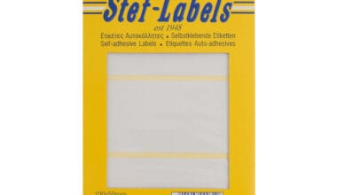 Αυτοκόλλητες ετικέτες Stef-Labels No. 31 3-ορθογώνιες 100x50mm 40 φύλλα