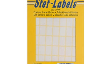 Αυτοκόλλητες ετικέτες Stef-Labels No. 4 56-ορθογώνιες 12x19mm 40 φύλλα