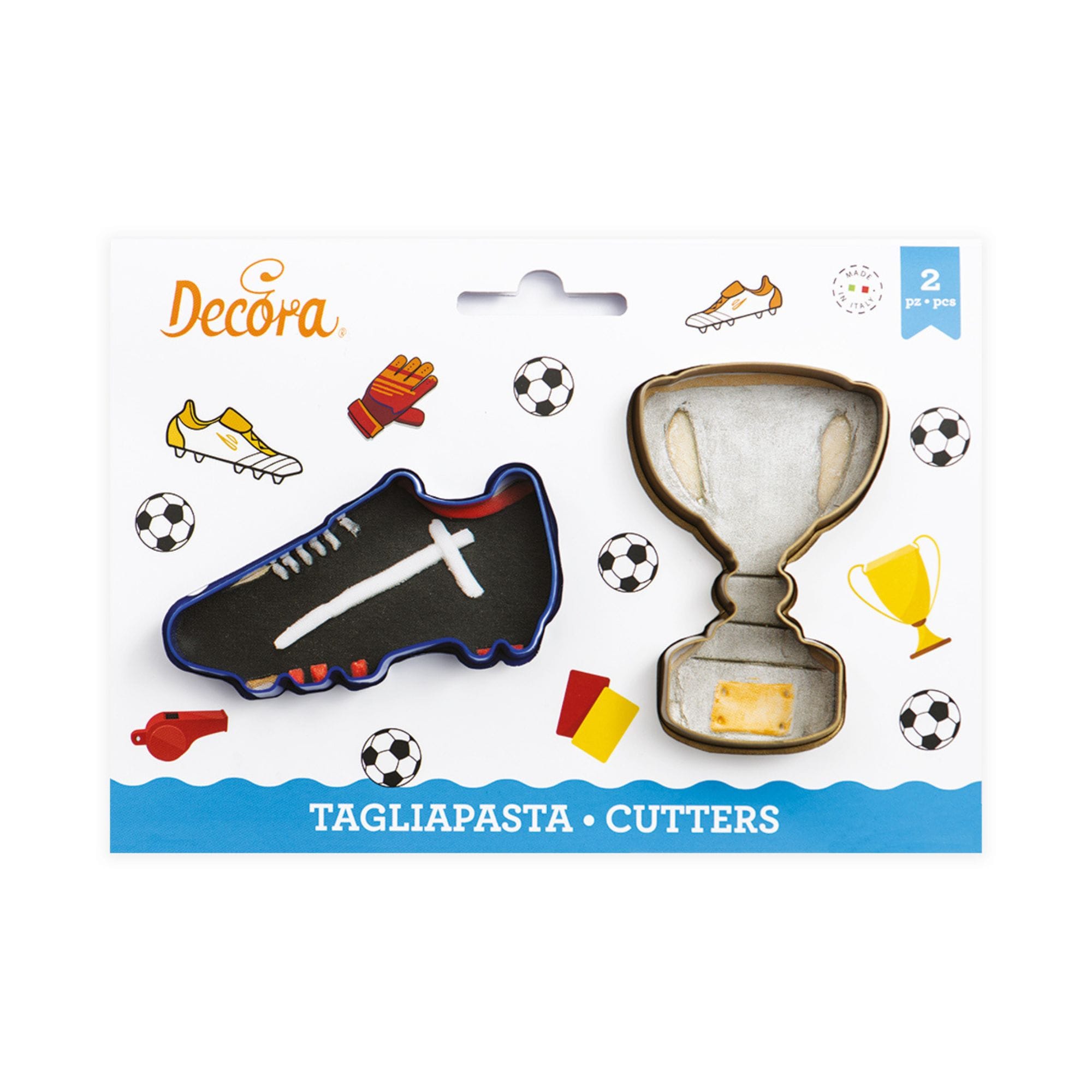 koupat-plastiko-decora-papoutsi-podosfairou-kypello-set-2tem-(018.08.160)-1 Κουπάτ πλαστικό Decora παπούτσι ποδοσφαίρου-κύπελλο σετ 2 τεμ. (018.08.160) - Image 1