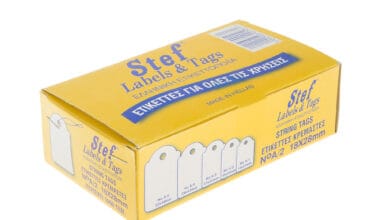 Κρεμαστές ετικέτες Stef-Tags No. Α/2 18x28mm 1.000 τεμ.