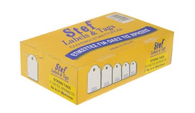 Κρεμαστές ετικέτες Stef-Tags No. Α/4 28x43mm 1.000 τεμ.