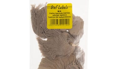 Κρεμαστές ετικέτες Stef-Tags No. Β/4 28x43mm κραφτ 300 τεμ.