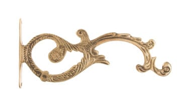 Μεταλλικό, επιτοίχιο στήριγμα για κρεμαστό καντήλι χρυσό (8446/25Β) 1 τεμ.