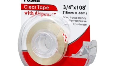 Σελοτέιπ διάφανο 18mm Foska Clear Tape 33 μ. με βάση