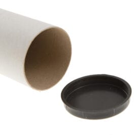 Χάρτινος κύλινδρος Φ6,5 εκ. μαδρέ 1,5mm λευκός 1 τεμ. - Image 2