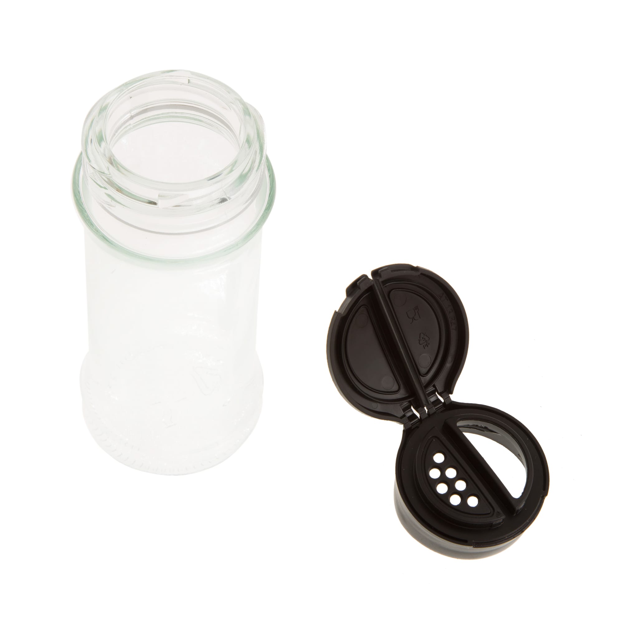 Βαζάκι μπαχαρικών γυάλινο με πλαστικό καπάκι 1 τεμ. - Image 2