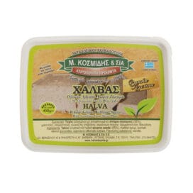 Έδεσμα ταχινιού (χαλβάς) ολικής άλεσης χωρίς ζάχαρη Κοσμίδης 450 γρ.