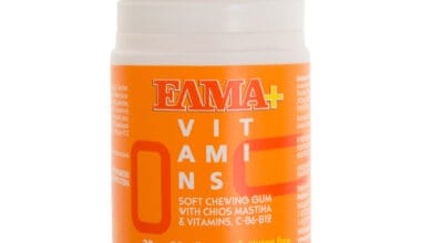 Μαστίχα ΕΛΜΑ+ Vitamins με Μαστίχα Χίου & Βιταμίνες C, B6, B12 χωρίς ζάχαρη/γλουτένη 28 γρ.