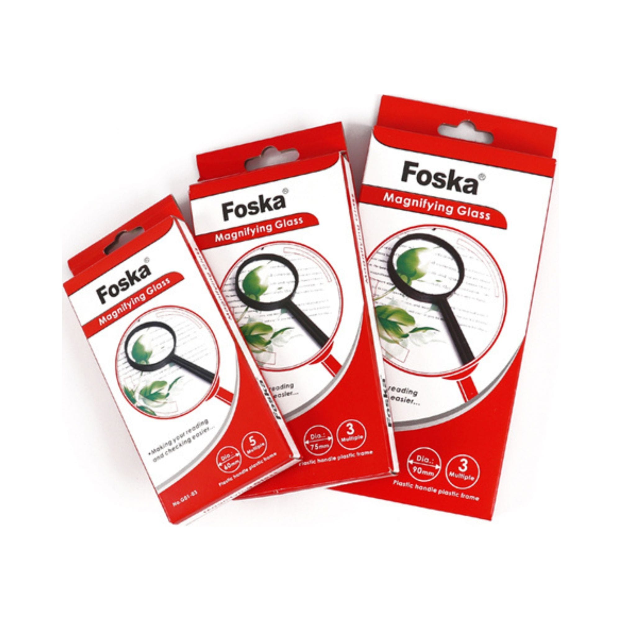 mege8yntikos-fakos-foska-me-plastiko-plaisio-1tem-1 Μεγεθυντικός φακός Foska με πλαστικό πλαίσιο 1 τεμ. - Image 1