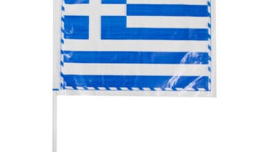 Πλαστικό σημαιάκι-καραμούζα Ελλάδος