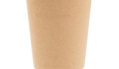 Ποτήρια χάρτινα κραφτ 12oz (360ml) με διπλό τοίχωμα 10x25 τεμ.