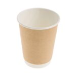 Ποτήρια χάρτινα κραφτ 12oz (360ml) με διπλό τοίχωμα 10x25 τεμ. - Image 2