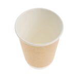 Ποτήρια χάρτινα κραφτ 12oz (360ml) με διπλό τοίχωμα 10x25 τεμ. - Image 3