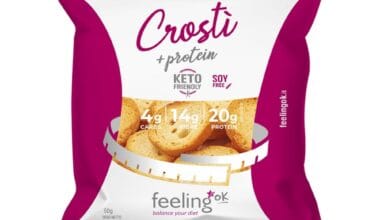 Πρωτεϊνικά κρουτόν-ρολάκια (παξιμαδάκια) με ελαιόλαδο & χαμηλούς υδατάνθρακες Feeling OK Crosti 50 γρ.