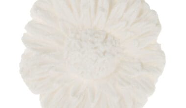 Ζαχαρωτό διακοσμητικό για δίσκους μνημοσύνου μαργαρίτα λευκή Α' 1 τεμ.