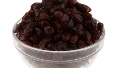 Ολόκληρος καρπός κράνμπερι (cranberry) αποξηραμένο χωρίς ζάχαρη
