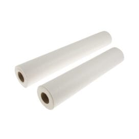 Εξεταστικό ρολό χαρτί για ιατρικό κρεβάτι, λευκό, πλαστικοποιημένο 50 μ.