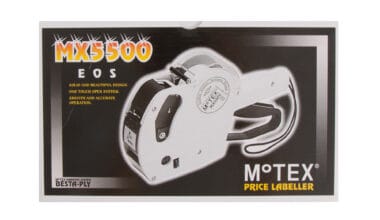 Ετικετογράφος χειρός, μονός MoTex MX5500 EOS μαύρο 1 τεμ.