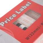 Ρολά για μονό ετικετογράφο Price Label με αυτοκόλλητες ταμπέλες 22x12mm (κόκκινες ρίγες) 25 τεμ. x 1.000 αυτοκόλλητα - Image 3