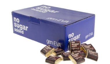 Σοκολατάκια Geneva No Sugar Added bitter κουτί 167 τεμ. 2,5 κιλά