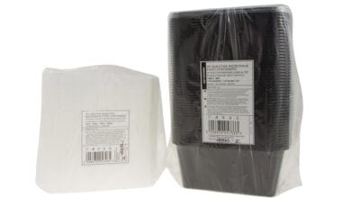 Δοχεία φαγητού πλαστικά μικροκυμάτων με καπάκι 1.000ml 50 τεμ.