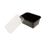 Δοχεία φαγητού πλαστικά μικροκυμάτων με καπάκι 1.000ml 50 τεμ. - Image 2