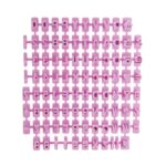 Κουπάτ μεταλλικό, τετράγωνο, κυματιστό & πλαστική σφραγίδα μίνι γράμματα-αριθμοί-σύμβολα σετ 1+93 τεμ. (021.31.010) - Image 3