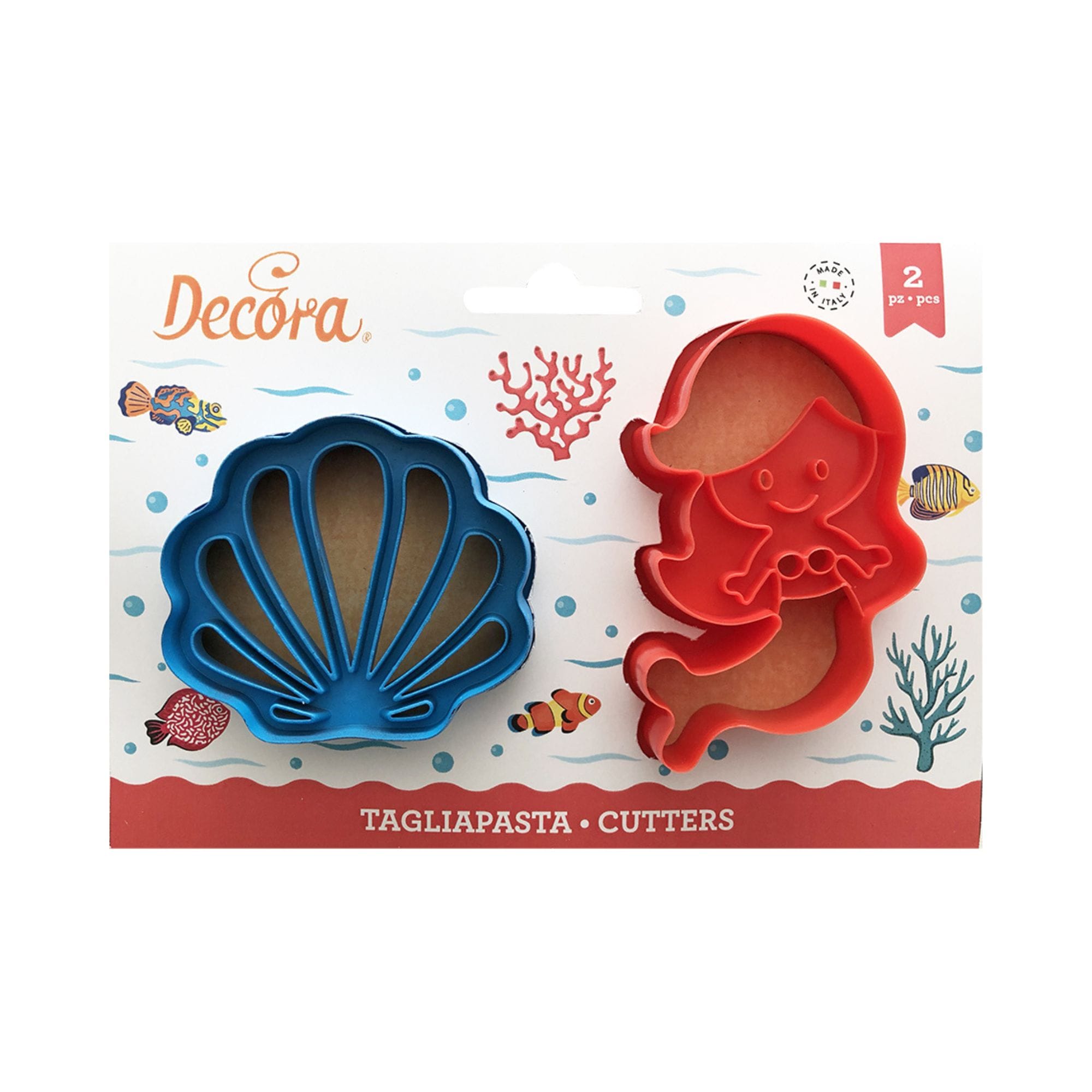 koupat-plastiko-decora-koxyli-gorgona-set-2tem-(018.80.158)-1 Κουπάτ πλαστικό Decora κοχύλι-γοργόνα σετ 2 τεμ. (018.80.158) - Image 1