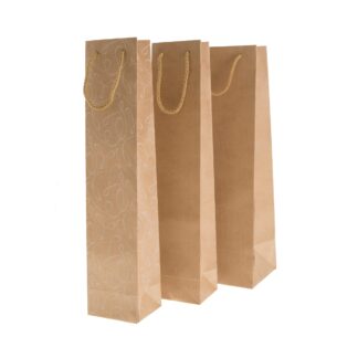 Τσάντα ποτού χάρτινη κραφτ 1 τεμ.