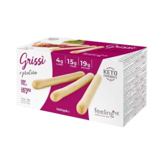 Κριτσίνια με σουσάμι πρωτεϊνικά, με χαμηλούς υδατάνθρακες Feeling OK Grissi 3x50 γρ.