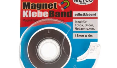 Μαγνήτης σε ταινία-ρολό με αυτοκόλλητο Meyco Magnet Klebe Band 18mm x 4 μ.