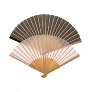 Βεντάλια μπαμπού (bamboo) Out Of The Blue μονόχρωμη 37x21 εκ. 1 τεμ.