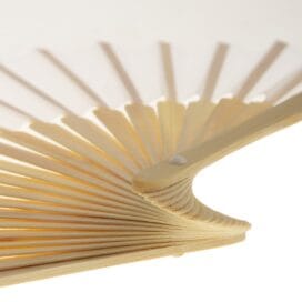 Βεντάλια μπαμπού (bamboo) Out Of The Blue μονόχρωμη 37x21 εκ. 1 τεμ. - Image 4