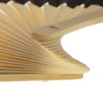 Βεντάλια μπαμπού (bamboo) Out Of The Blue μονόχρωμη 37x21 εκ. 1 τεμ. - Image 8