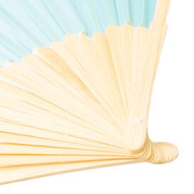 Βεντάλια μπαμπού (bamboo) Out Of The Blue μονόχρωμη 37x21 εκ. 1 τεμ. - Image 12