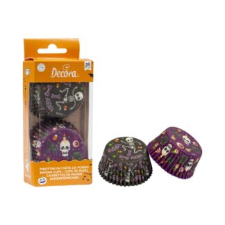 Καραμελόχαρτα Decora Happy Halloween μωβ-μαύρο 36 τεμ. (060.26.152)