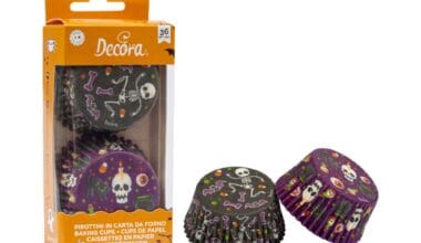 Καραμελόχαρτα Decora Happy Halloween μωβ-μαύρο 36 τεμ. (060.26.152)