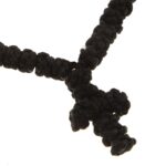 Κομποσκοίνι χοντρό μεγάλο Φ10 εκ. με σταυρό, μαύρο με κόκκινη χάντρα 1 τεμ. - Image 3