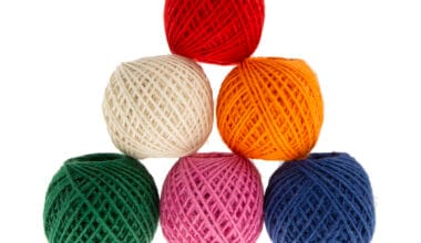 Κορδόνι γιούτα χρωματιστό Φ2mm 50 μ. σετ 6 τεμ.